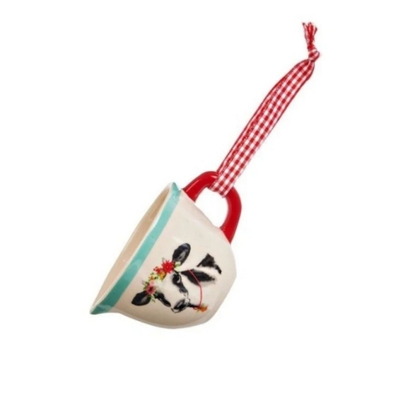 Pioneer Woman Ornament Cow Batter Bowl Christmas Holiday - Picture 2 of 2